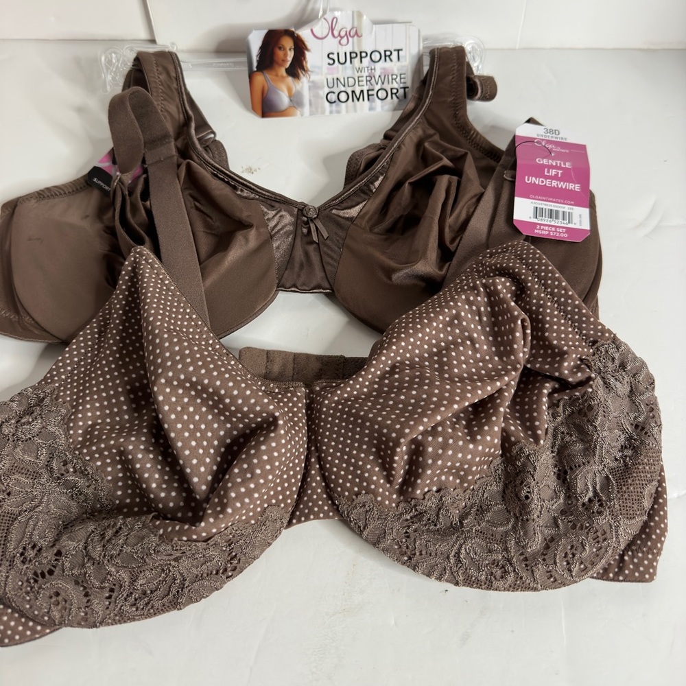 NWT Olga 2set Underwire bras size 38D